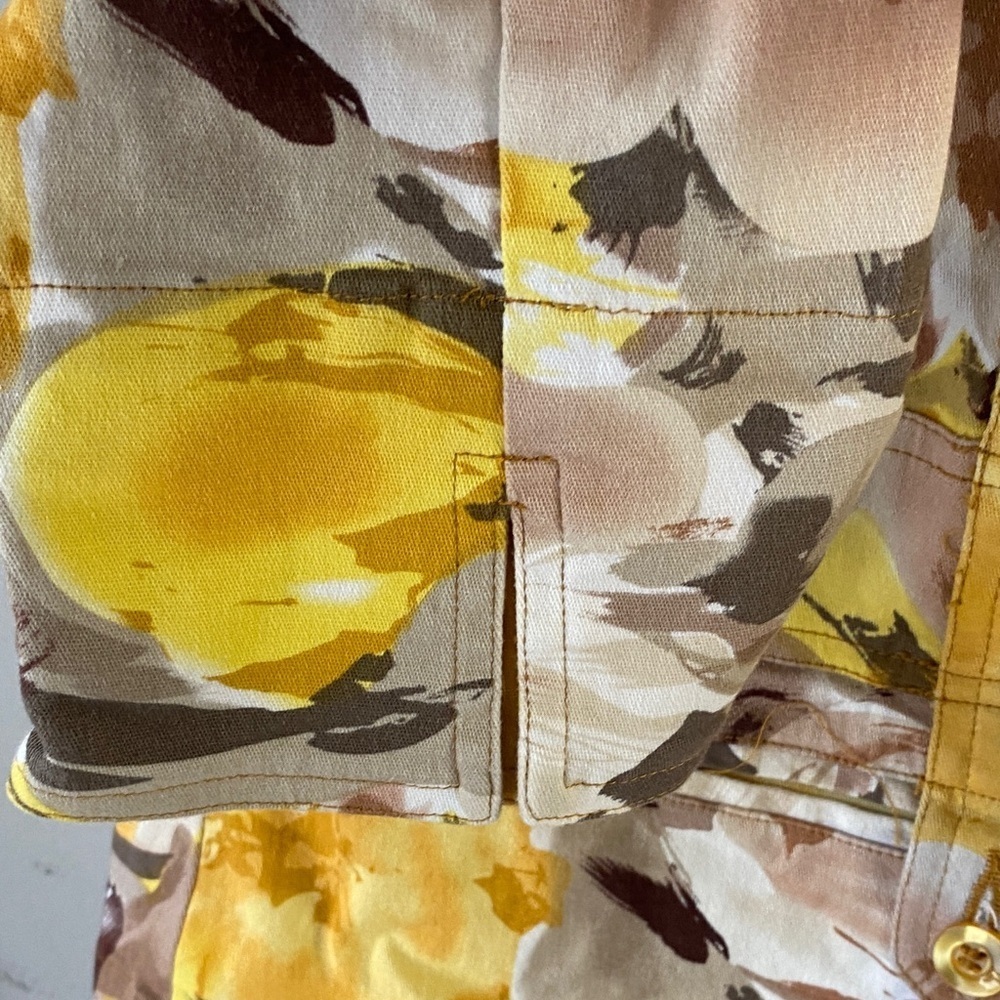 Southern Lady Yellow and Brown Floral Blazer - Picture 7 of 12